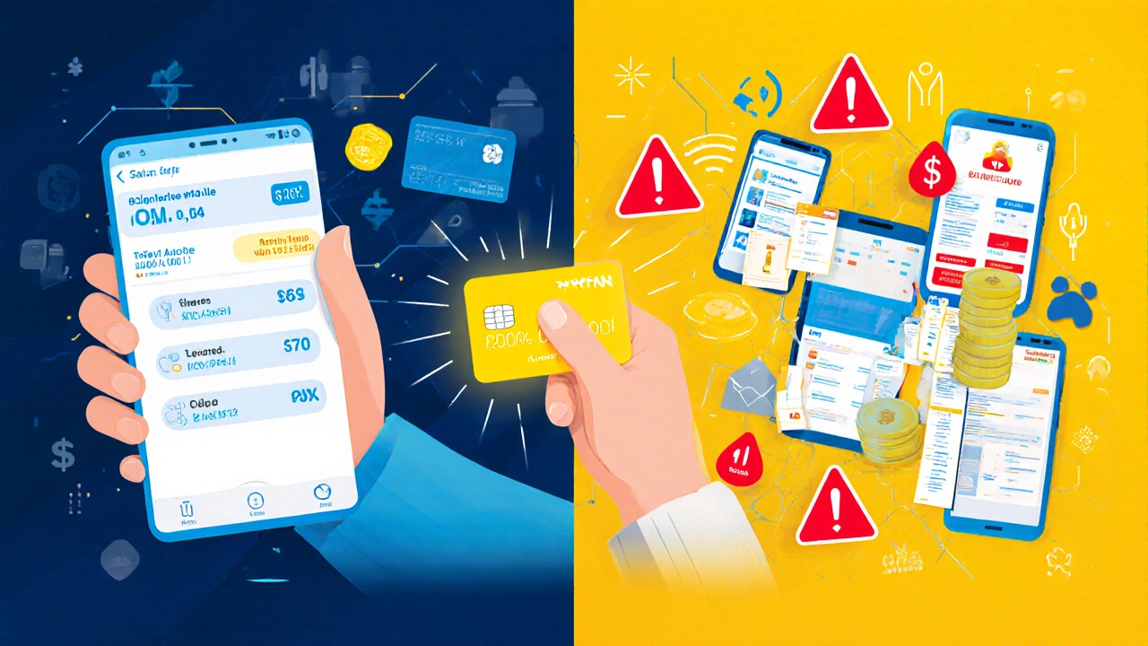 Сравнение ответственного и хаотичного финансового поведения через цифровые транзакции.